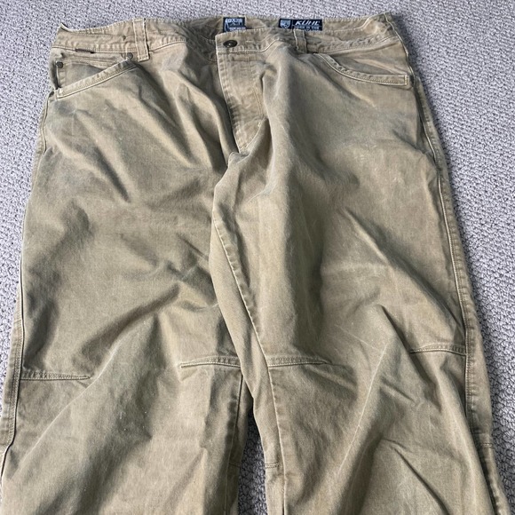 Kuhl Mens Jeans‎ Size 40X30 Brown Denim Straight Leg Pockets Outdoor Moto - Picture 2 of 13